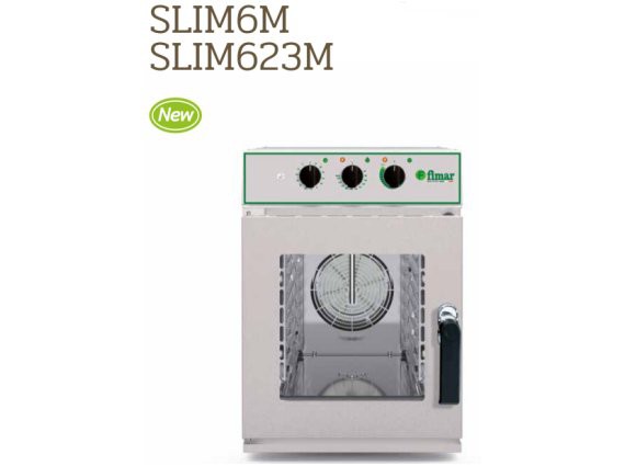 Forno convezione meccanico Fimar SLIM 6M 6 teglie GN 1/1, vapore diretto.